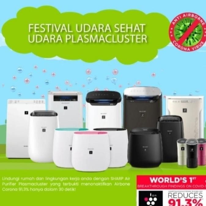 Sharp Ion Plasmacluster Air Purifier For Car / Penyaring Udara Mobil