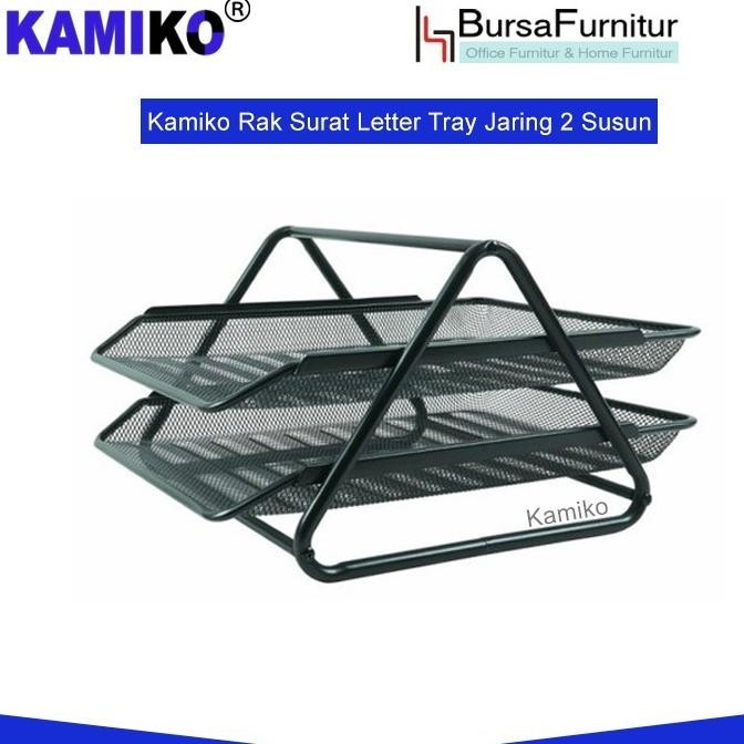 

Kamiko Rak Surat Letter Tray Jaring Letter Paper Document Tray Susun 2 Premium Murah Baru