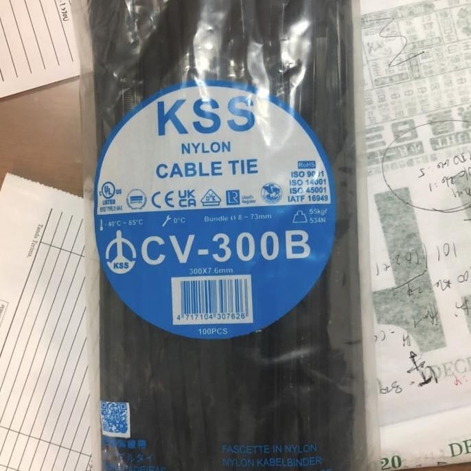 

Kabel Ties / Kabel Tis / Cable Tie Cv 300 Kss 30Cm Cv300 Tebal 7.6Mm Kualitas Premium