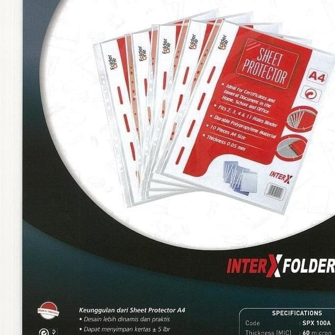 

Pp Plastik Pocket A4/F4 Isi 100Pcs Kualitas Premium