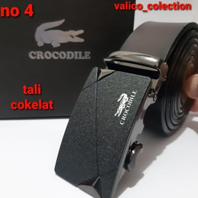 Gesper Ikat Pinggang Sabuk Pria New Colletion Dgn Kulit Asli Crocodile Livedia