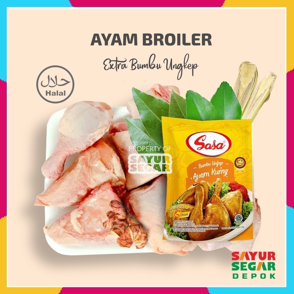 

Ayam Utuh Extra Bumbu Ungkep 1 Pack Fresh Halal