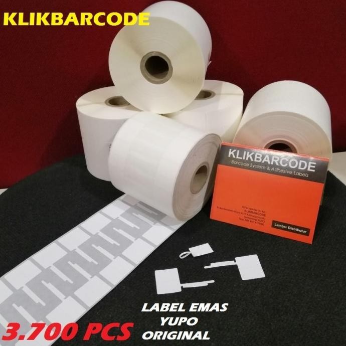 

Sticker Label Emas - Jewelry Bahan Sintetis Yupo (Isi : 3.700 Pcs )