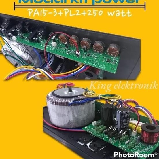 KIT POWER MODUL SPEAKER ACTIVE PA 15-3 MP3 USB