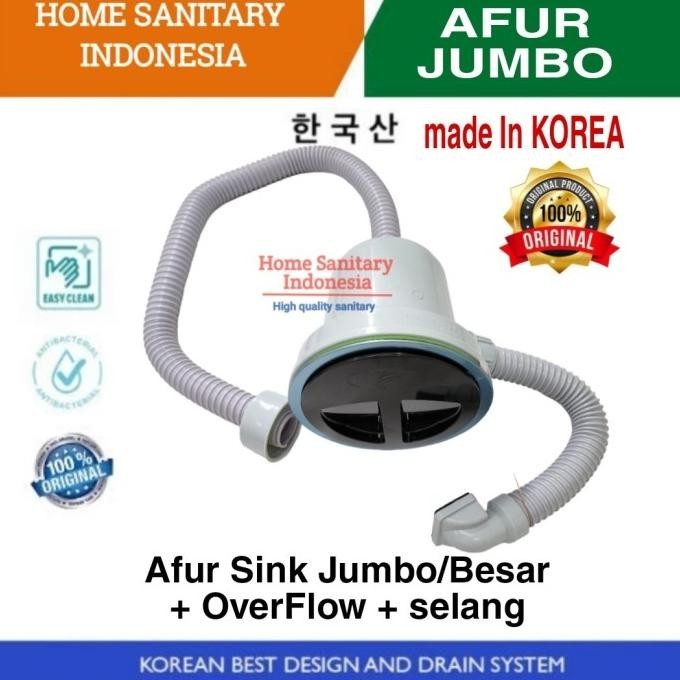 Afur Sink JUMBO + OF Set Avur Besar bak cuci piring KOREA original CV Megah Jaya