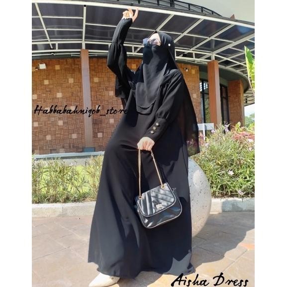 Gamis Abaya Remaja Bassic Hitam Jetblack Saudi Trey Dress Hitam Arab Jetblack Aisha Gamis Abaya Rema