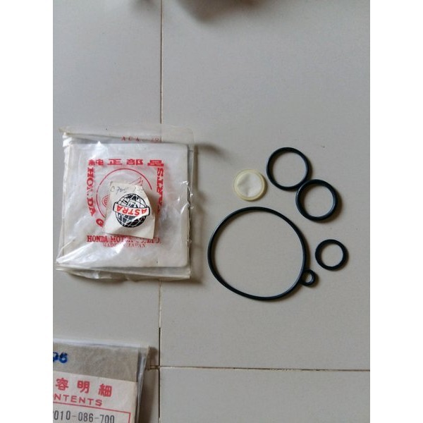 karburator honda c70 mk3. gasket. paking karet karburator. original nos.