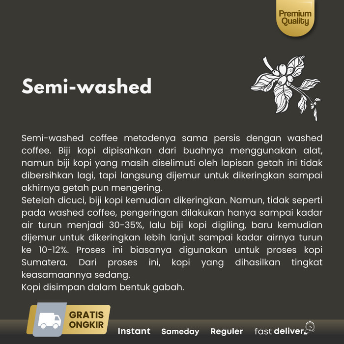 

Northsider Kopi Arabika Gayo Semiwashed Coffee 1Kg