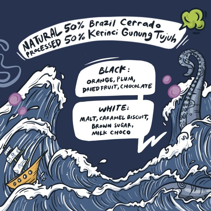 

Kopi Espresso Kraken Blend Three Folks 1 Kg