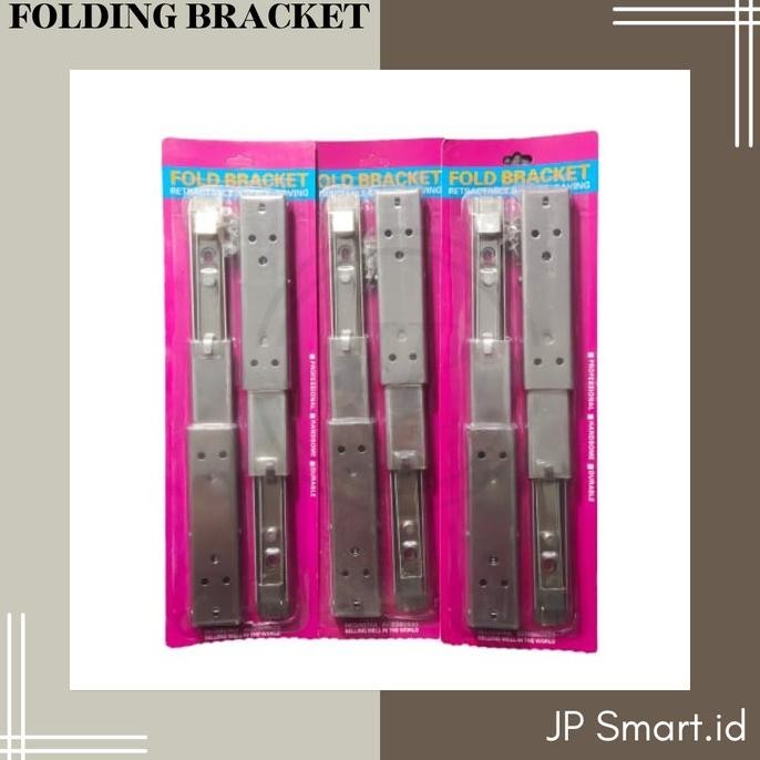 Bracket Siku Lipat Foldable Engsel siku Lipat Wall Shelf Stainless CV Megah Jaya