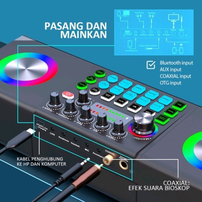 

Soundcard Audio All In One Karaoke Package Premium Berkualitas