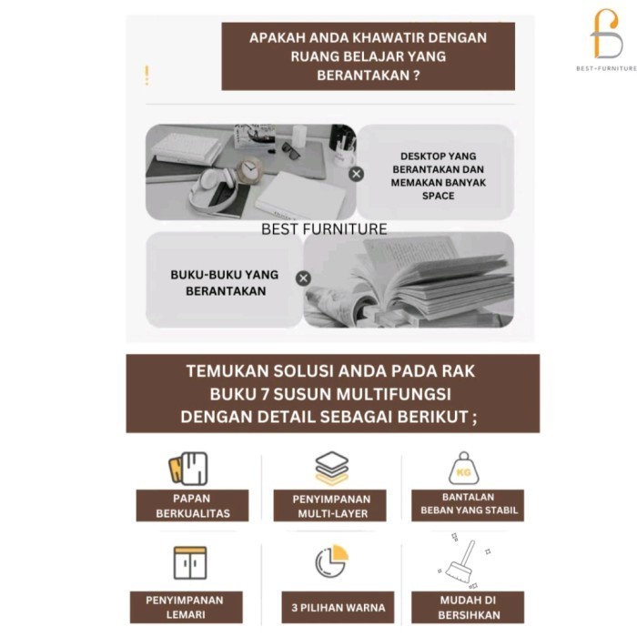 

Lemari Buku Minimalis Rak Buku Kokoh