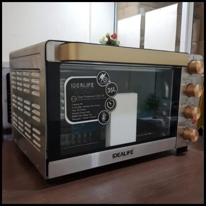 OVEN LISTRIK PEMANGGANG GRILL KUE LOW WATT IDEALIFE IL335