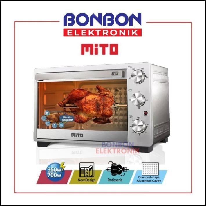 MITO OVEN LISTRIK TOP MO-999 28L PEMANGGANG KUE MO999 28 LITER