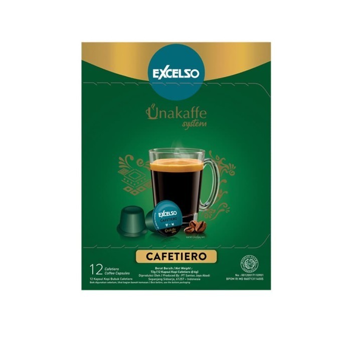 

Excelso Unakaffe Kopi Kapsul Cafetiero (12 Pod / 6 Gram)