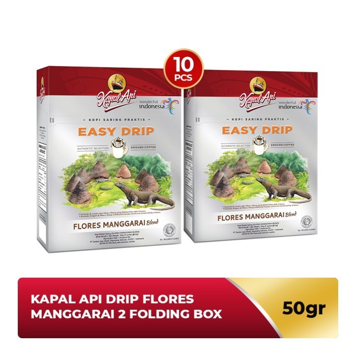 

Kapal Api Drip Flores Manggarai 2 Folding Box (5 X 10 Gr)