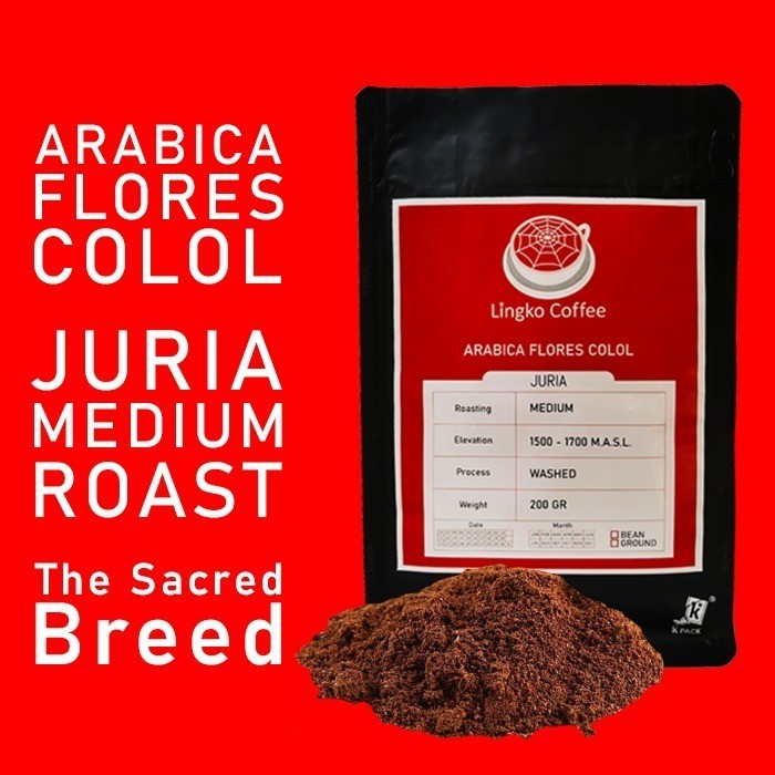 

Kopi Arabika Arabica Juria Flores Manggarai Colol Medium 200Gr Bubuk