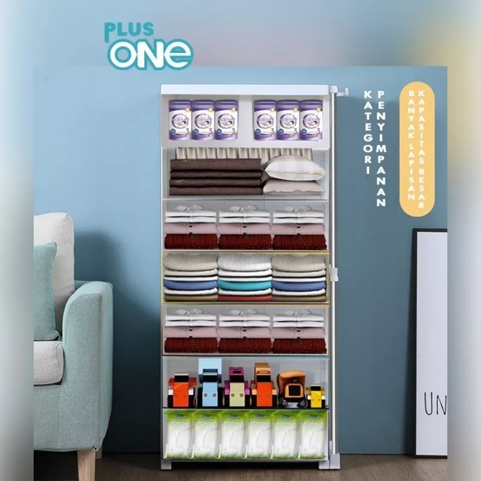 

Lemari Plastik Pakaian Baju Minimalis Susun Kokoh