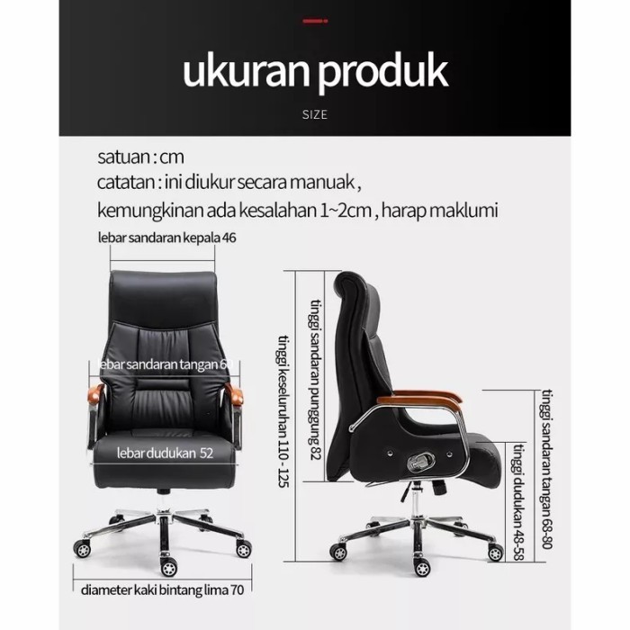 

Kursi Direksi Direktur Kerja Nyaman Dengan Pijatan Luxury