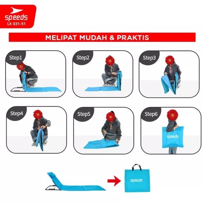 

Kursi Lipat Outdoor Portable Panjang Kokoh