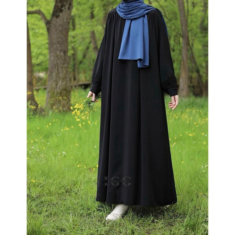 Gamis Abaya Remaja Hitam Aesthetic Arab Hitam Remaja Muslim Syari Modis Staylis Gamis Abaya Remaja
