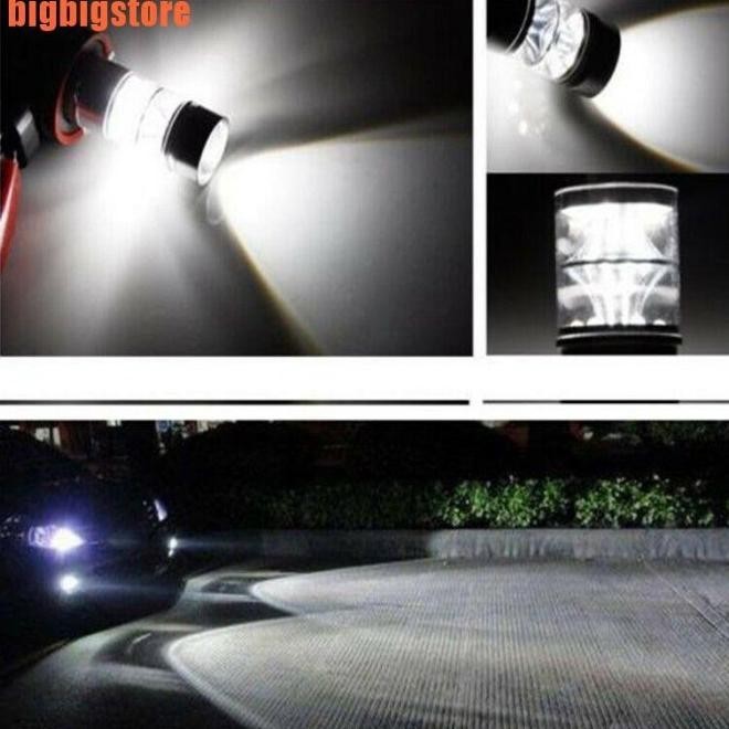 (Big) Lampu Depan Motor 20-Led H4 100W Hi / Lo Beam Hid 6000K Putih