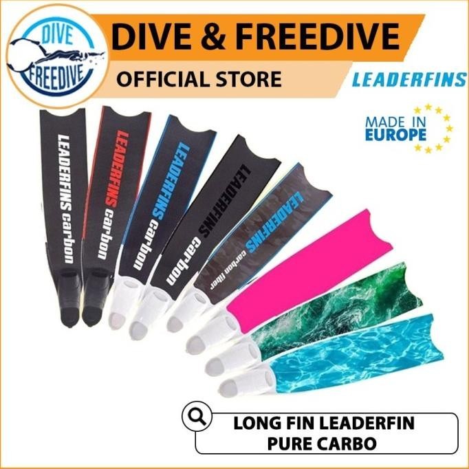 Long Fin Leaderfins 100% Pure Carbon Black Freedive Spearfishing