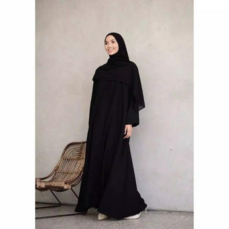 Gamis Abaya Remaja Baju Arab Hitam Tuey Hitam Polos Baju Gamis Abaya Remaja