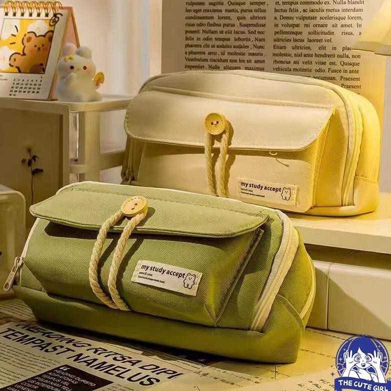 

Kotak alat tulis tas pena berkapasitas ekstra Pencil Cases Large Capacity Pencil Bag Pouch Holder Box - THIMPLE