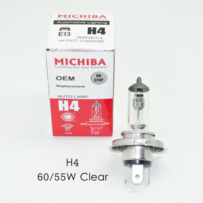 Bohlam Kaca H4 H7 H8 H11 H16 9005 9006 9012 HB3 HB4 HIR2 MICHIBA