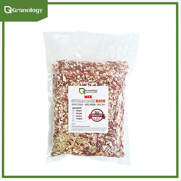 

X Shirataki Rice 1 Kg (Shirataki, Beras Merah & Beras Coklat)