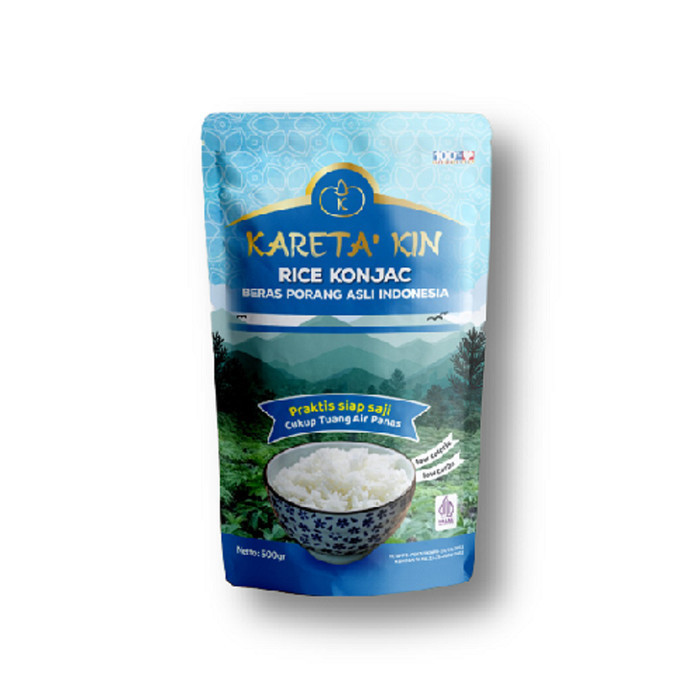 

Beras Shirataki Porang Rice Konjac Kareta Kin 500 Gr