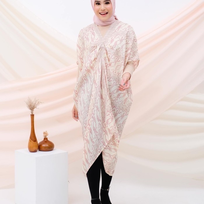 Kaftan Batik Wanita Doby Viscose Kaftan Jumbo Ern Tunik Dress Batik
