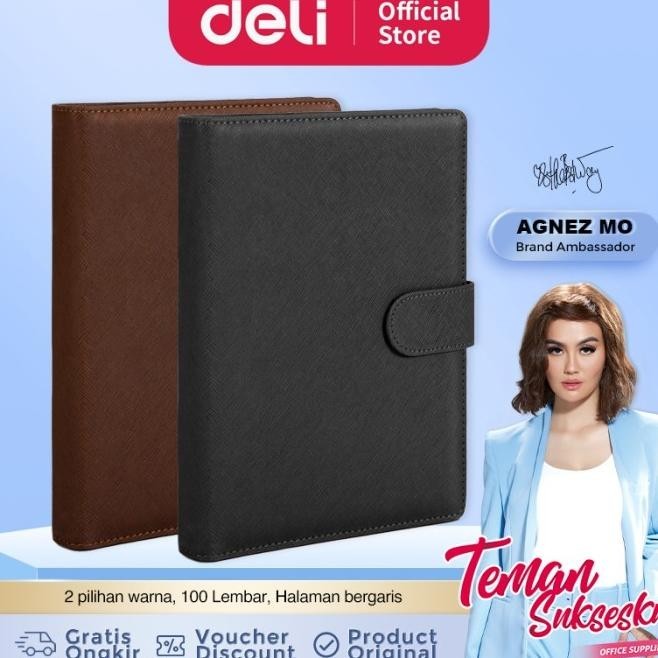 

Deli Loose-Leaf Notebook Buku Catatan 25K 210 * 145Mm 100 Lembar 315X Baktioktavianiseller