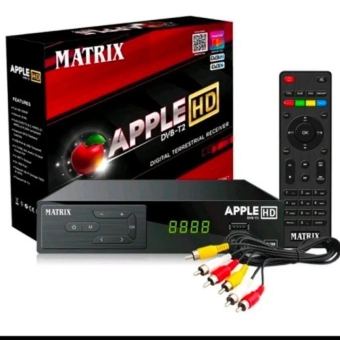 MATRIX new STB RECEIVER TV DIGITAL dvbT2 HD / MATRIX APPLE MERAH