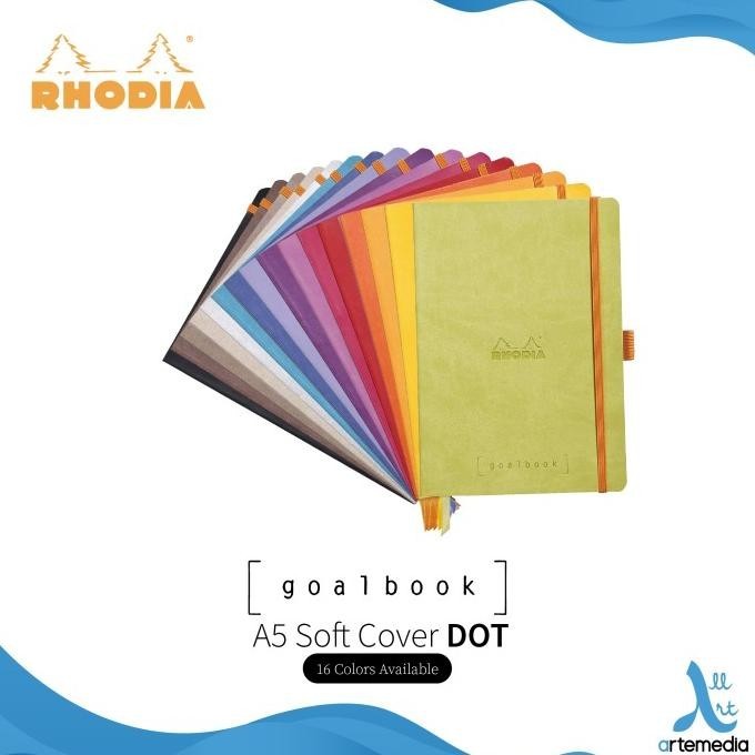 

Buku Catatan Rhodia A5 Dot Grid Softcover Goalbook Notebook Baktioktavianiseller