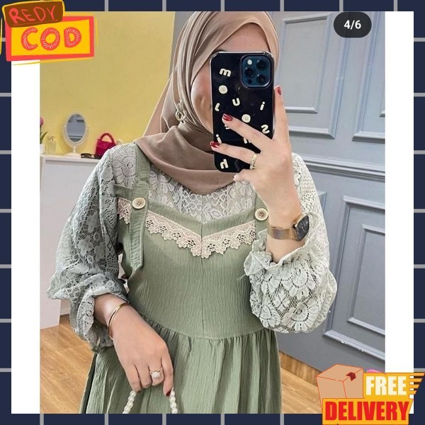 Bju Muslim Wanita Gmis Cewek Cantik Dress Dewasa Perempuan Wanita Terbaru 2024 Gsmis Cewek Gamis Leb