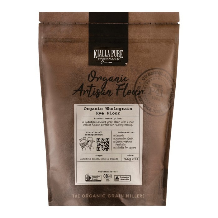 

Kialla Organic Rye Flour 700 Gr - Tepung Gandum Hitam Organik