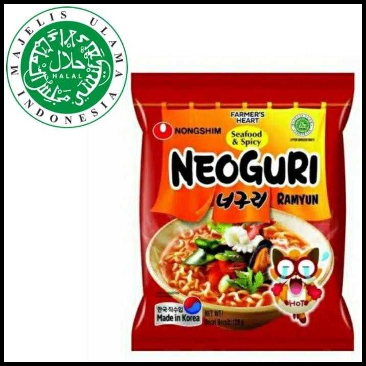 

[Logo Halal] Nongshim Neoguri Ramyun - Neo Guri Mie Instan Spicy Korea
