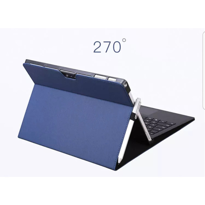Surface Pro 7+ 7 PLUS Leather Flip Cover Kulit Case Casing
