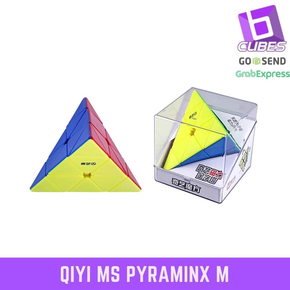 Mainan Anak Rubik Pyraminx Qiyi Ms Pyraminx M Qiyi Ms Pyraminx Magnetic Stickerless Ms Magnetic Pyra