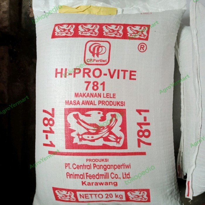 PAKAN IKAN LELE NILA PELET HI PRO-VITE 781 - 1 1 KARUNG FULL