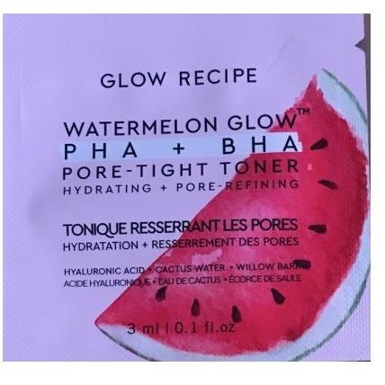 Glow Recipe Sample Watermelon Glow Toner Pineapple Serum Avocado Mask __Oasis
