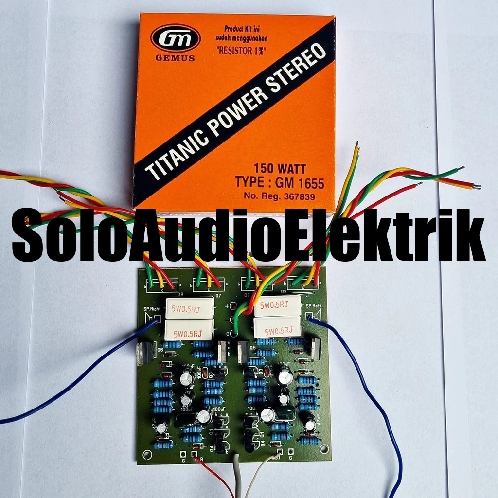 Kit Driver Power Amplifier Stereo 150 Watt GM 1655
