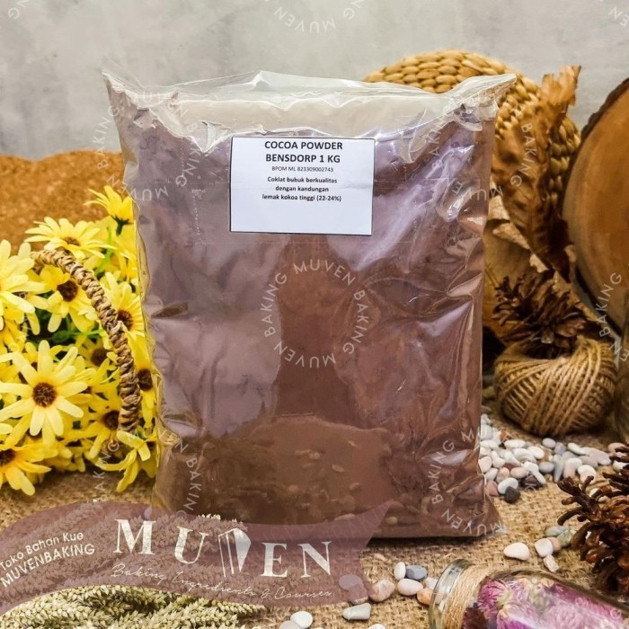 

COKLAT BUBUK BENSDORP 1 Kg / BENSDROP PURE COCOA POWDER KAKAO K01