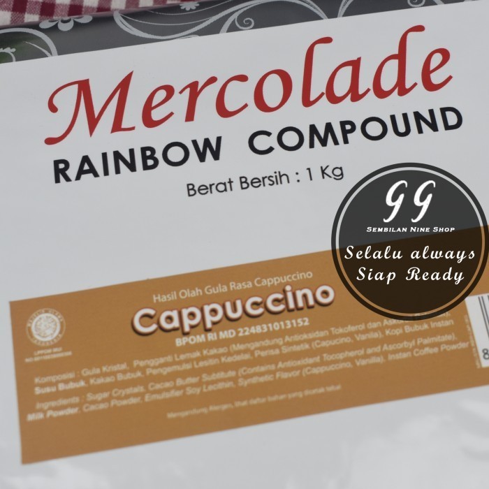 

MERCOLADE CAPPUCINO Compound 1 KG Rainbow Chocolate Cokelat Coklat K01