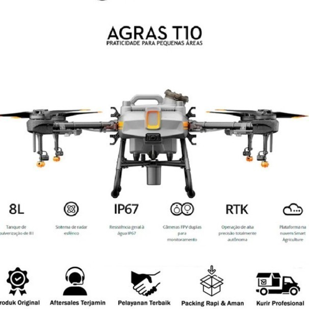 DJI Agras T10 Spraying Drone - Drone Pertanian DJI Agras T10 Original