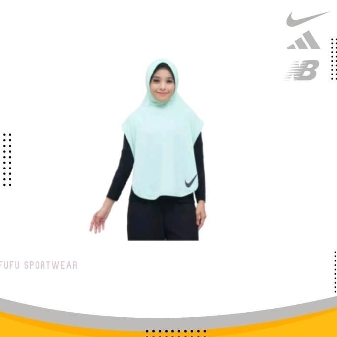 Jilbab Olahraga Menutup Dada Hijab Olahraga Panjang Bergo Sport
