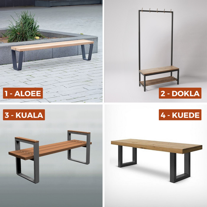 Ready Stok - Bench Outdoor // Bangku Panjang // Bangku Cafe Outdoor