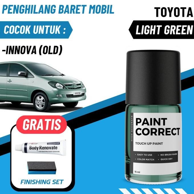 CAT OLES PENGHILANG BARET MOBIL TOYOTA 6S8 LIGHT GREEN HIJAU MUDA
